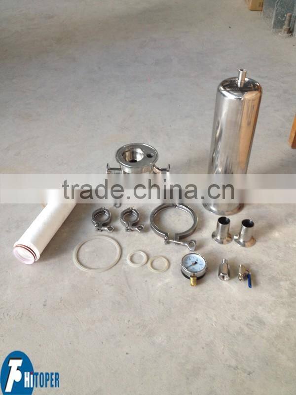 High precision housing cartridge filter in industrial water treatment system