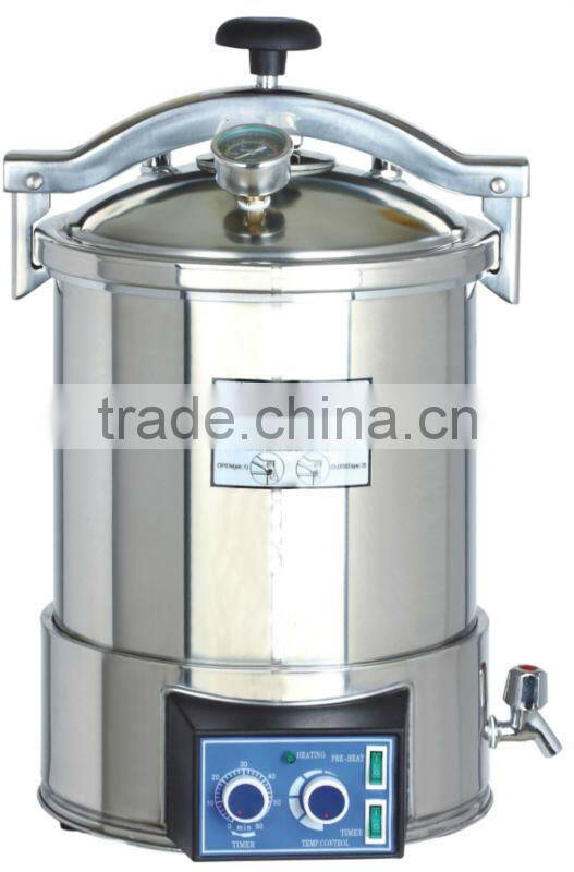 Quick open door electric stainless steel portable dental autoclave