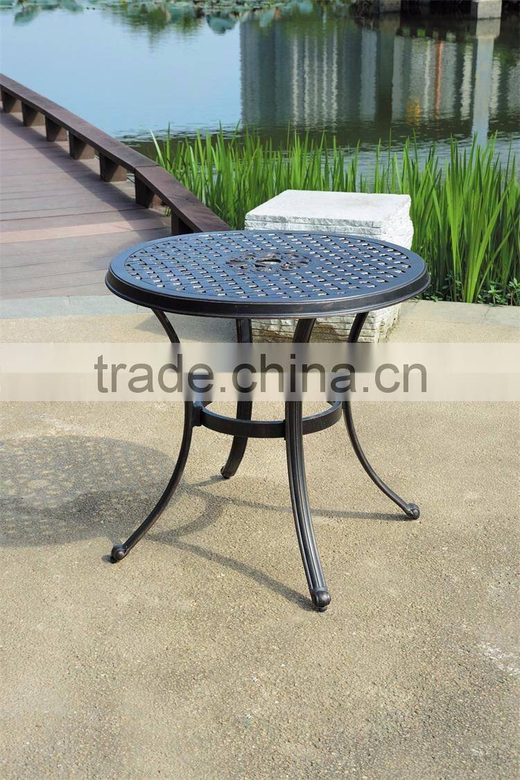 Bronze dining set aluminum patio furniture