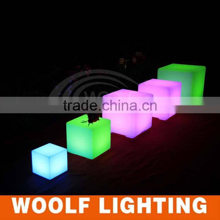 Swimming Pool Waterproof Outdoor Illuminated LED Cube Chair