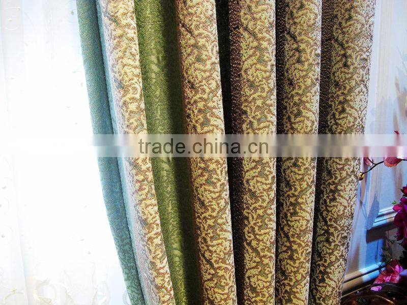 Medusa Style Living Room Colourful Curtains/ Luxury Embroidery Elegant Bedroom Entrance Door and Window Curtains with Valance