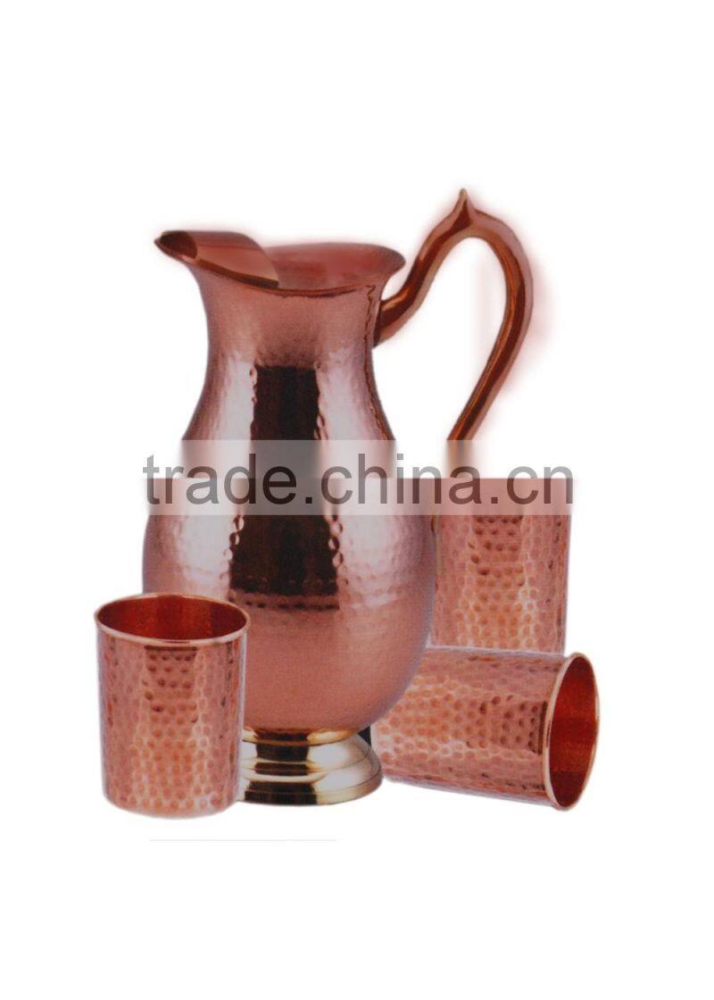 New design low cost hammered copper bowl