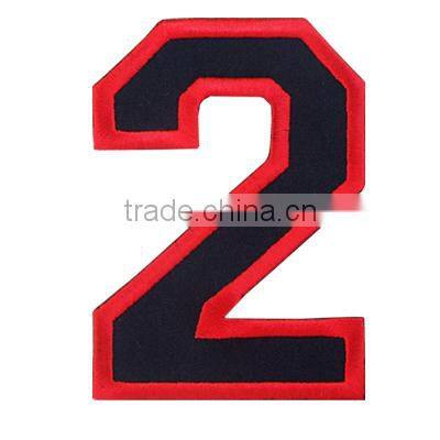 Embroidery number patch