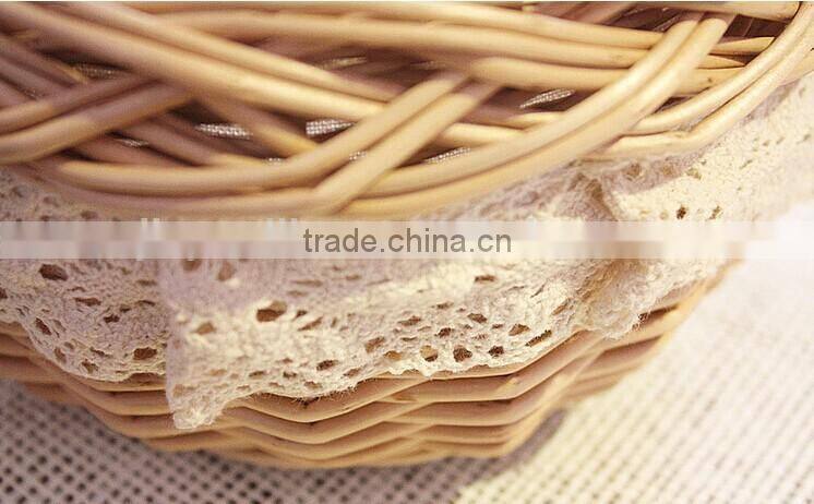 small cheap lined willow wicker shopping basket wicker egg basket