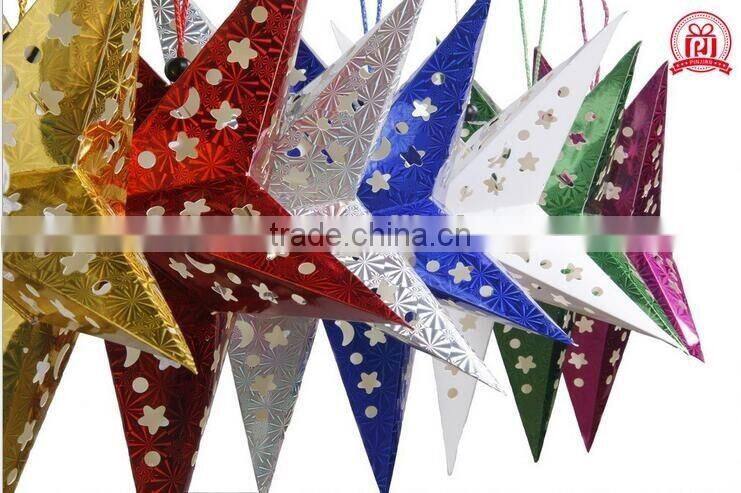 3D Stereo Christmas Ceiling Hanging Star , Christmas Decorations Supplies, Party Decorative Star Ceiling Decorations