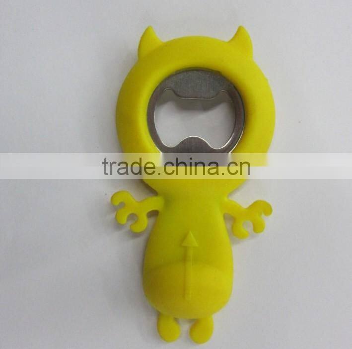 silicone bottle opener with stainess steel /beer bottle opener