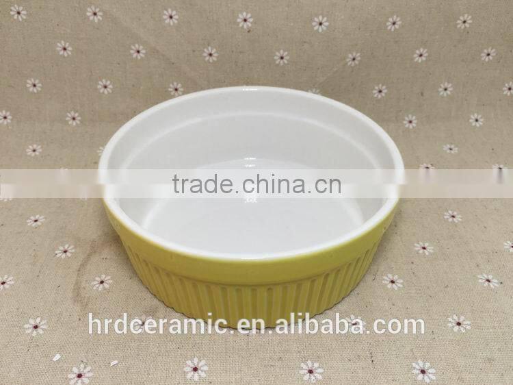 Stocked colorful round shape sala bowl,ceramic soup bowl for microwave oven