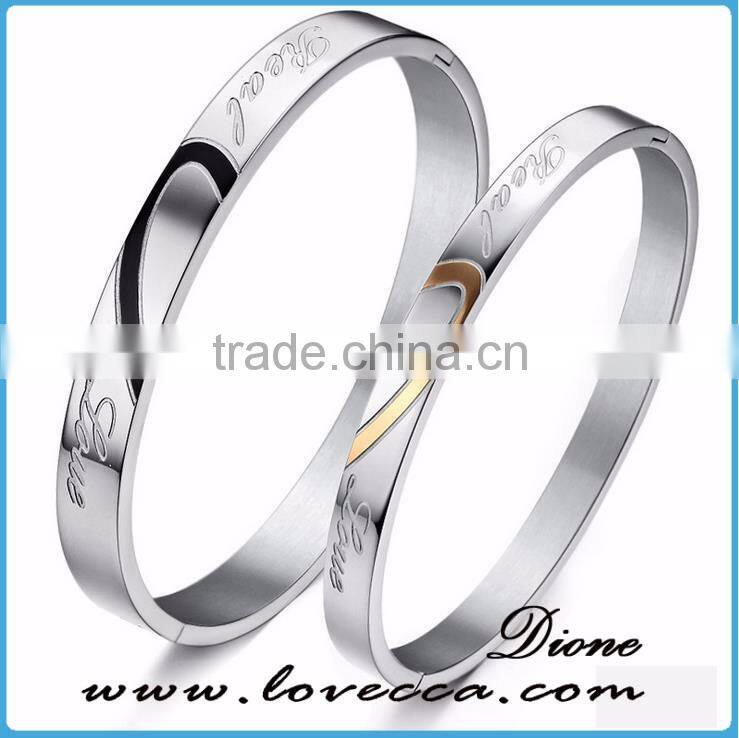 SLGH611 Women Men Jewelry Gift Stainless Steel Bangle