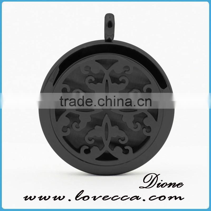 Stainless steel essential oil diffuser perfume aromatherapy locket pendant nekclace