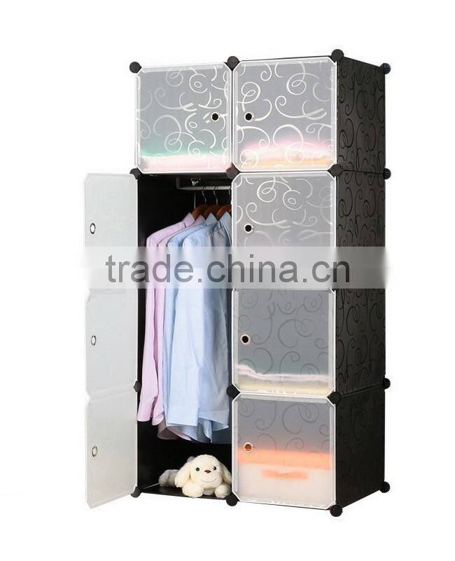 High Quality Portable Plastic Folding Wardrobe Cabinet