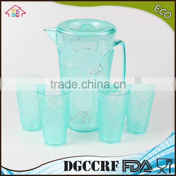 NBRSC set of 5 pieces Plastic PS Cold water jug water kettle Hollow drinking bottle PP pot double layer watering can
