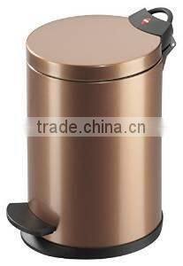 Metal decorative outdoor garbage can
