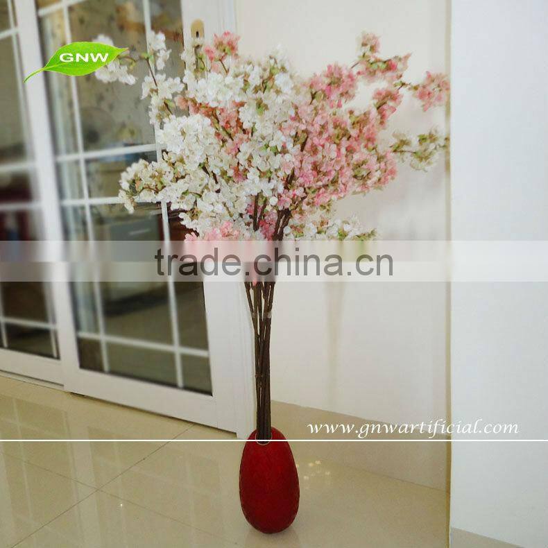 GNW BLS036 3ft Decorative Artificial Flower with Pink Cherry Branches for Wedding Table Centerpiece