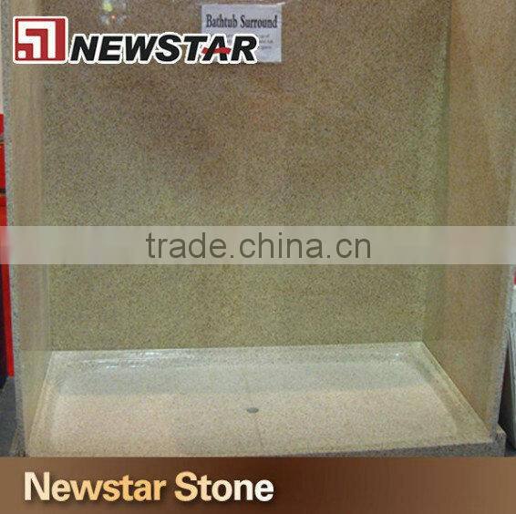 Newstar polilshed natural granitestone shower panel