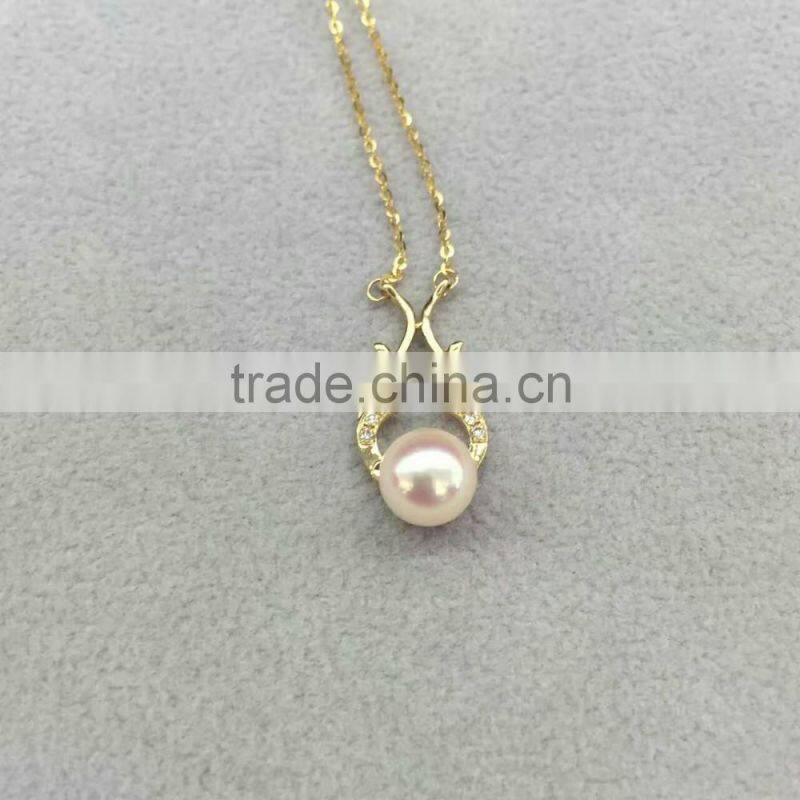 Wholesale 6.5-7mm white Akoya Pearl Pendant