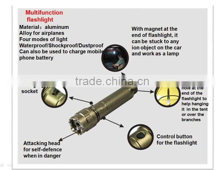Newest Camping Equipment Survival Shovel Camping Cut Dig Hammer Fire Starter Chain Saw
