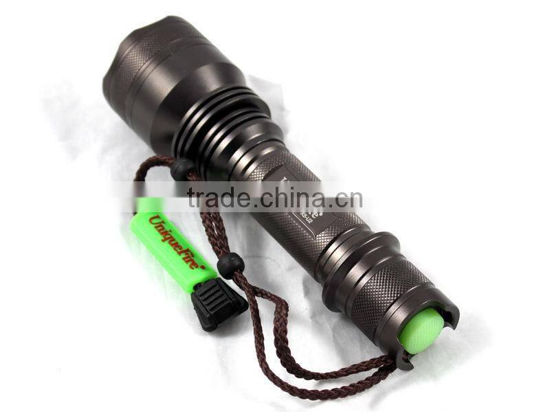 UniqueFire Cree XML U2 LED 1200lumens Bright Light Led Torch with full set(18650 battery&charger)