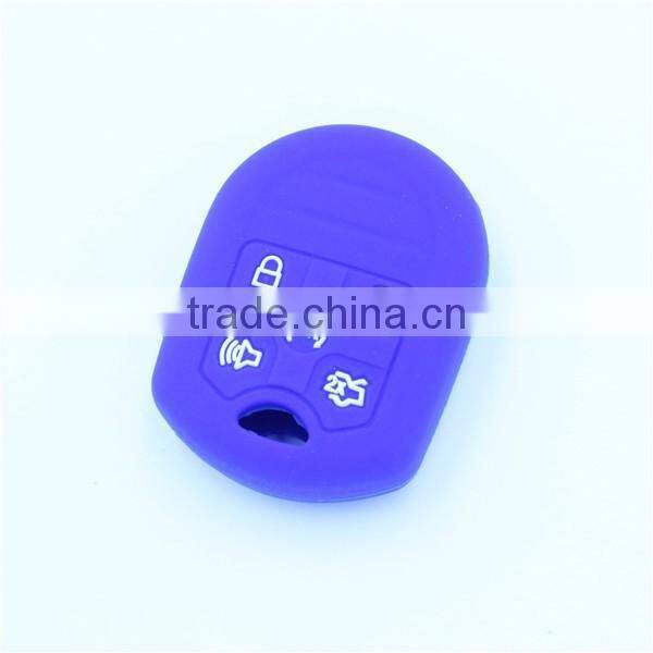 Funny silicone promotion gifts, 5 buttons silicone car key case shell for ford remote keys
