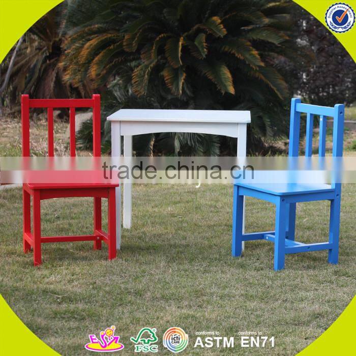Wholesale blue wooden table and 2 chairs for children,cheap table and 2 chairs,top quality wooden table and 2 chairs W08G137