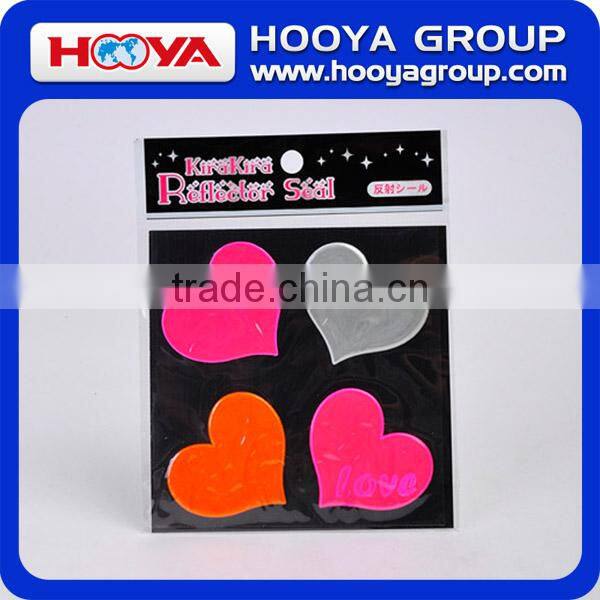 4 pcs Lovely High Visibility Design Reflective Stickers Set