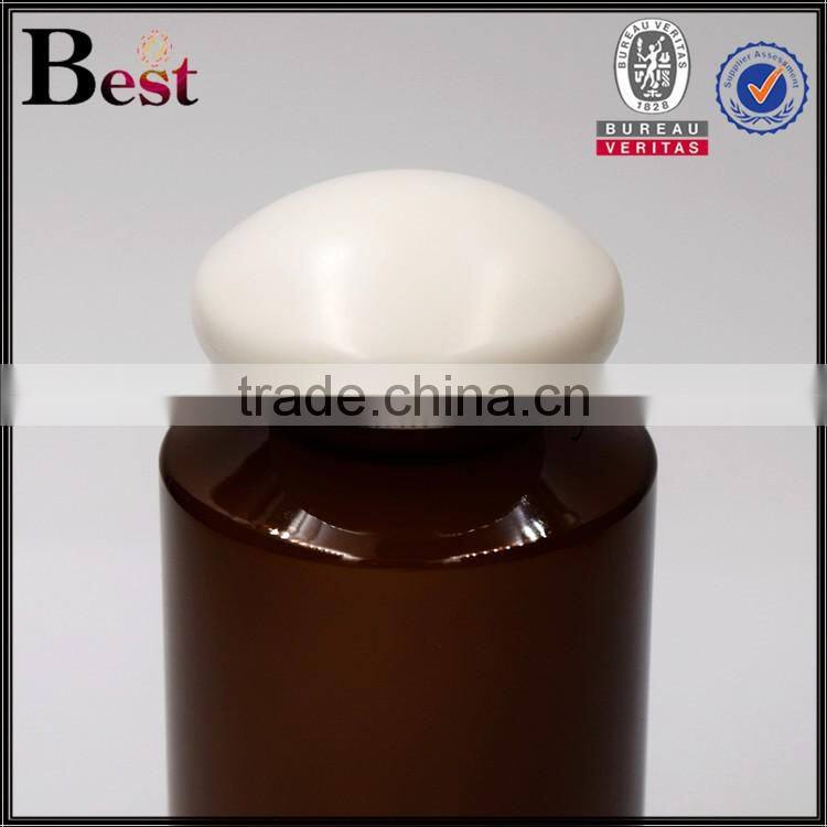 150ml custom made plastic bottle cosmetic amber custom made plastic bottle with special design cap