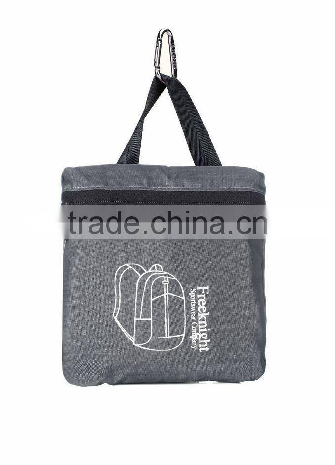 210D polyester/ nylon Outdoor travelling foldable backpack(CF-207)