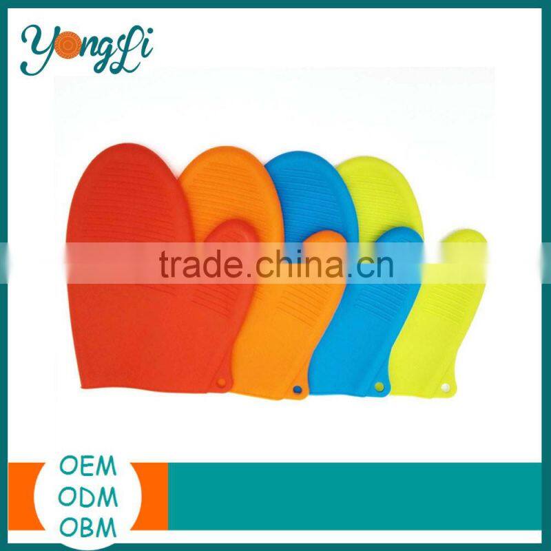 Wholesale Oven Heat Insulation Mitts Silicone Baking Gloves