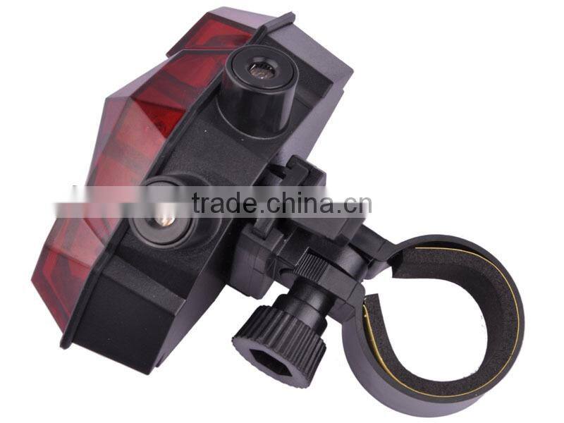 HONG HAO H-02 500mW Wavelength 625nm 2*AAA Bike light with Laser, Led bike bicycle rear lights