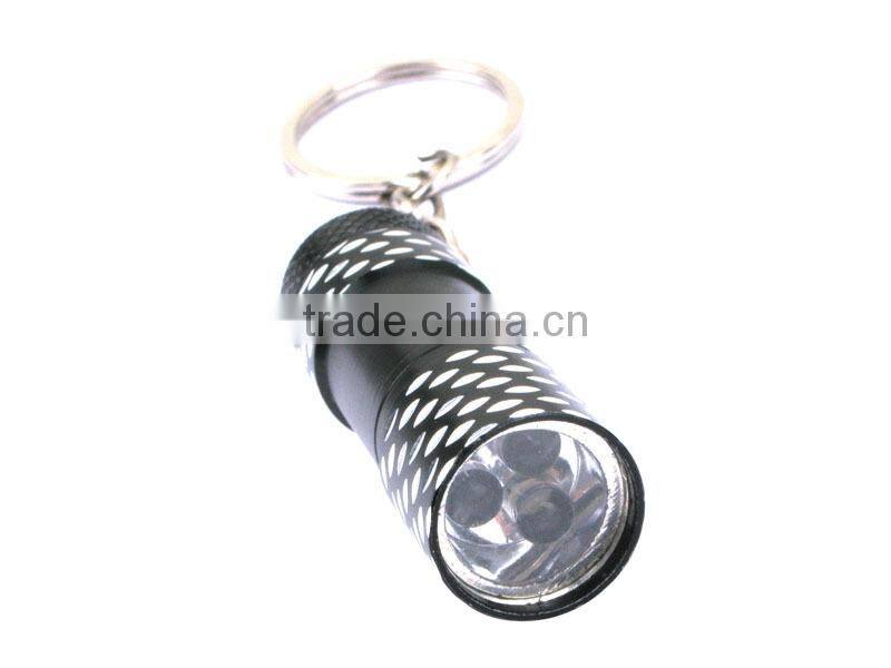 3 LED Promotion Mini Aluminium light wholesale LED Flashlight Keychain