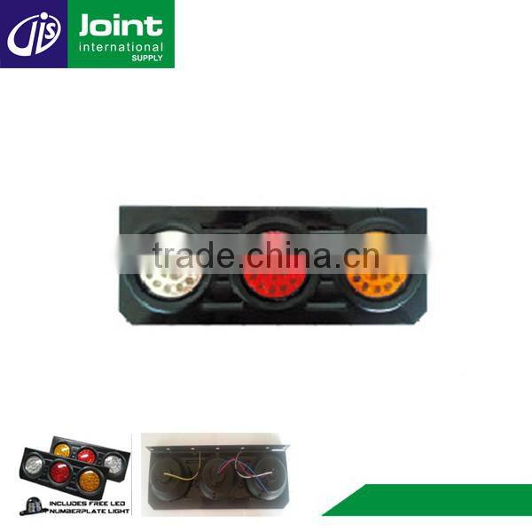 Three Color Led Round Truck Taillights Light Bar