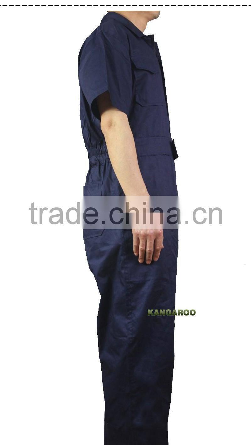 100% Cotton Short Sleeve Lightweight Summer Coveralls For Men