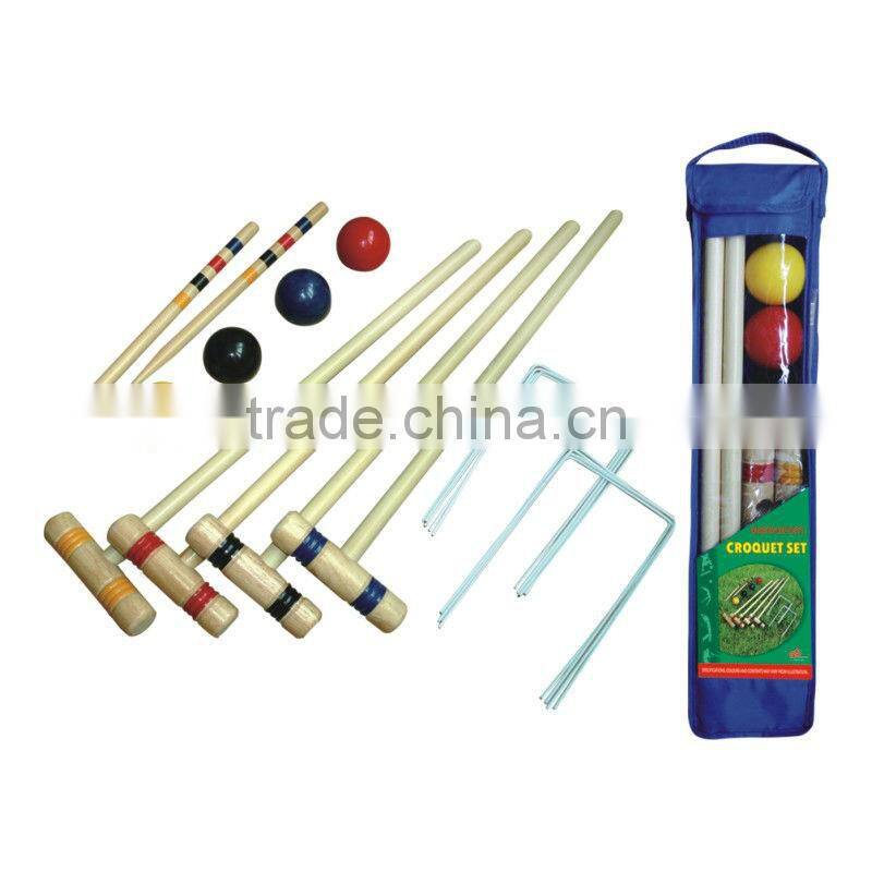 GSCR6 wooden game croquet set