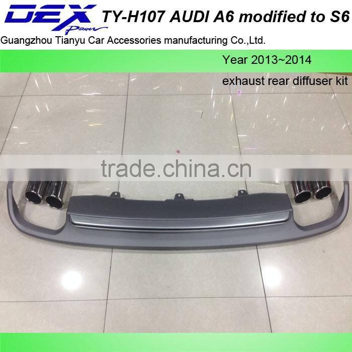 auto part universal exhaust rear diffuser kit for aut--i modified to W12