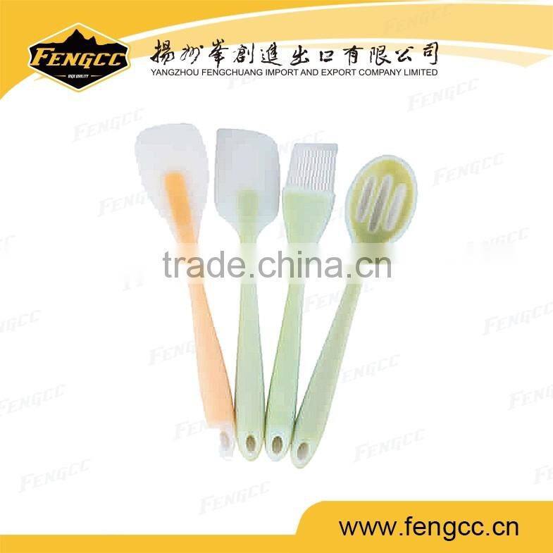 High quality long handle silicone cookie spatula / silicone brush for bread and cream