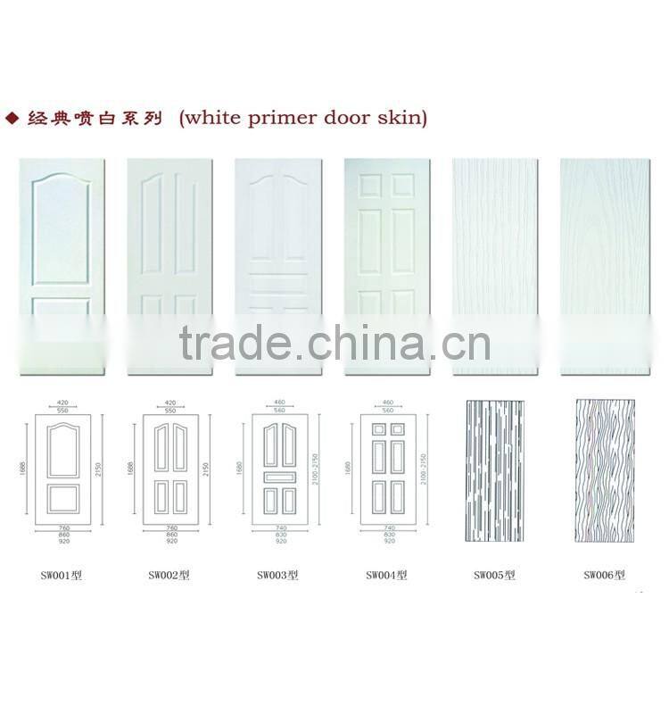 Plywood Molded Zabra Wood Door Skin