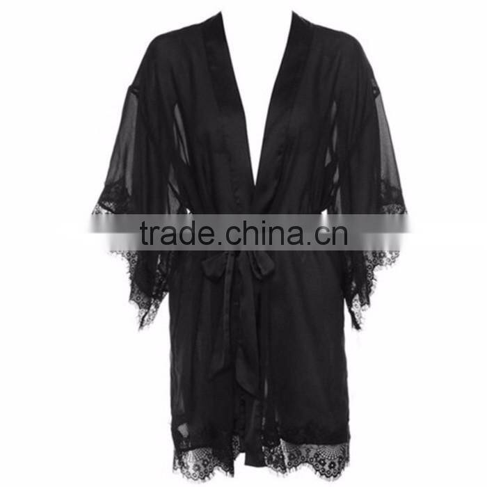 European Style Plain Chiffon Kaftan Dress