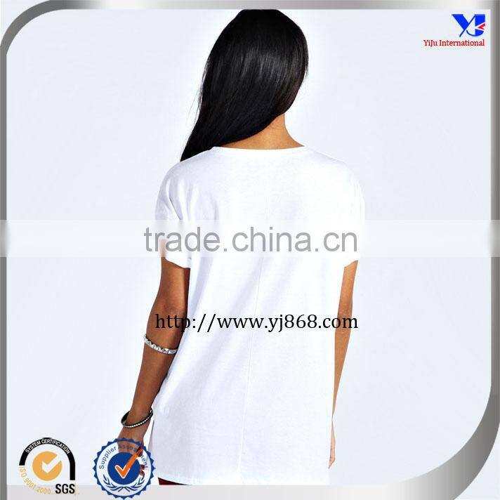 Short sleeves fahion beautiful lady sublimation t-shirt