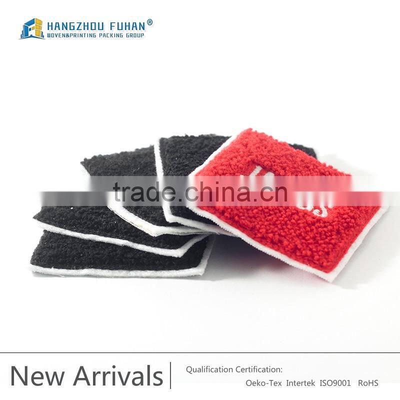 Professionally Custom Towel Embroidery Chenille Patches, Wholesale Towel Embroidery Badge