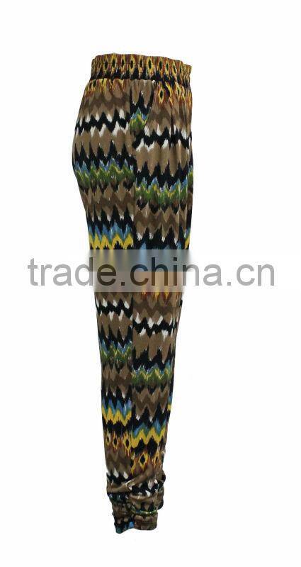 Hot sale fashion design best price high quality ladies slim fit new style harem pants