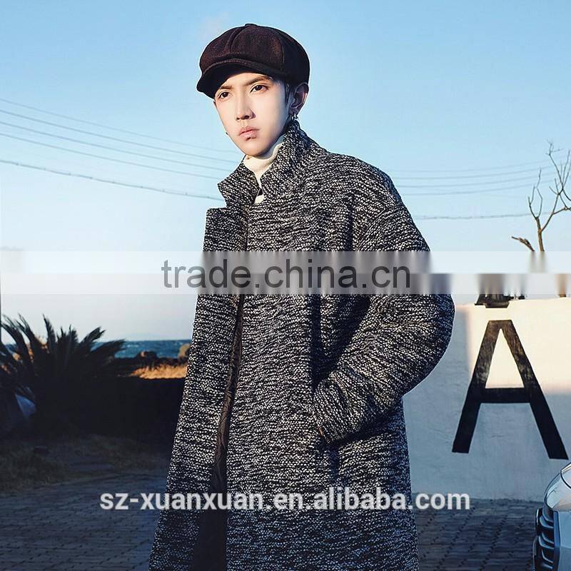 American and European style woolen jacket coat winter casual jacket for men