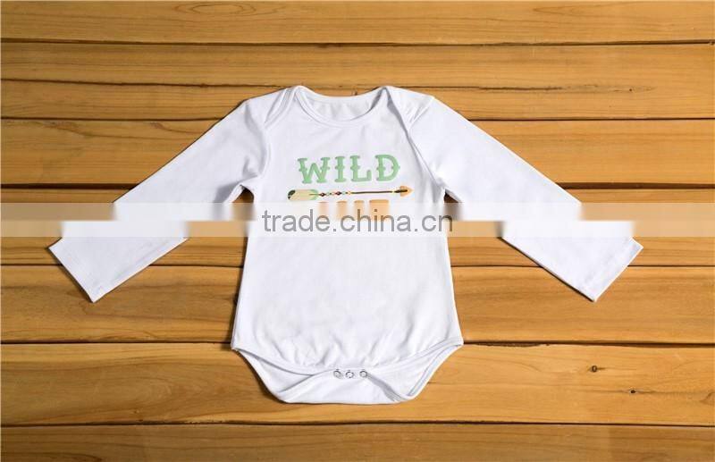 2016 hoe sale !!baby onesie long sleeve / baby onesie custom printing / plain baby onesie