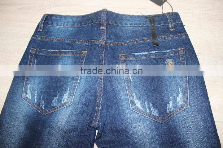 GZY denim printing torn men's jeans and kurti negotiate price stock