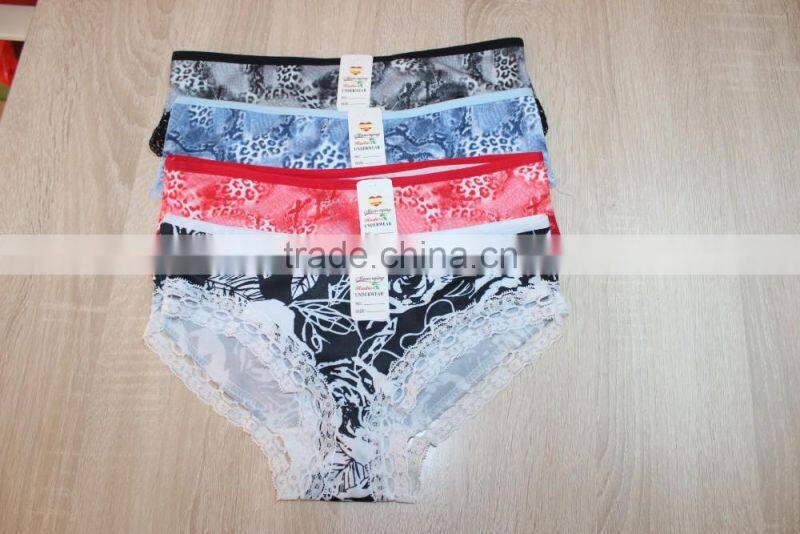 GZY high quality big bulk fashion lace brief cotton brief sexy pads briefs