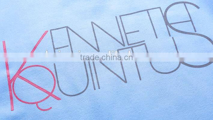 Cheaper customized designs fashionable ladies printed hoodies&sweatshirt CVC60/40 fleece crewneck hoodies&sweatshirt