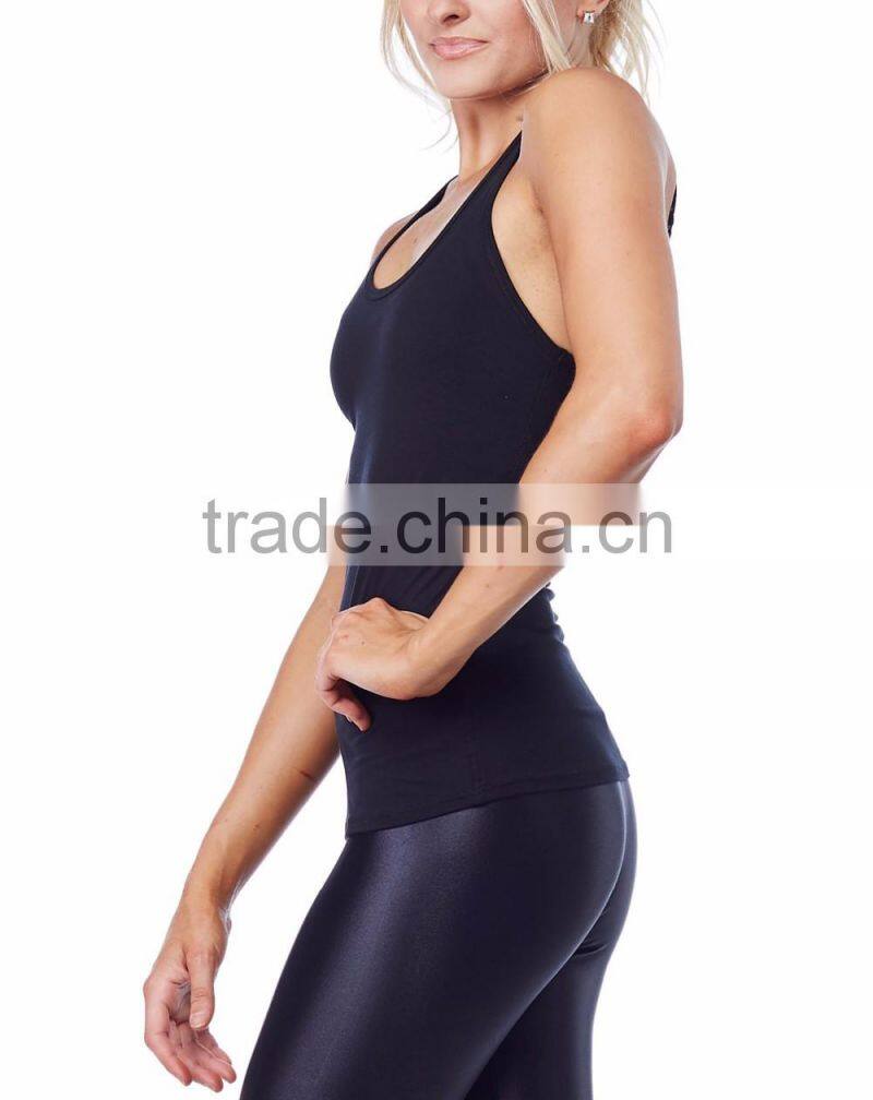 Slim fit casual girls cool summer tops yogo tank top made in China