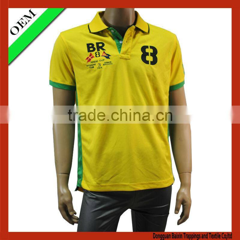 Men 100% polyester polo sport t-shirt / t shirt