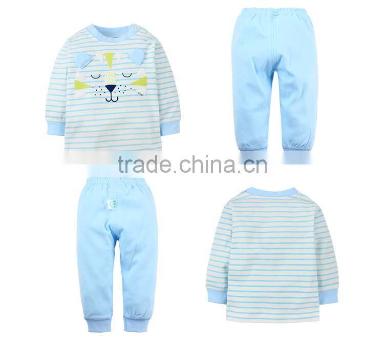 Eco firendly unisex kids clothing set high quality low price baby pajamas