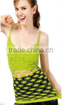 Fashion lady's mesh camisole bra top