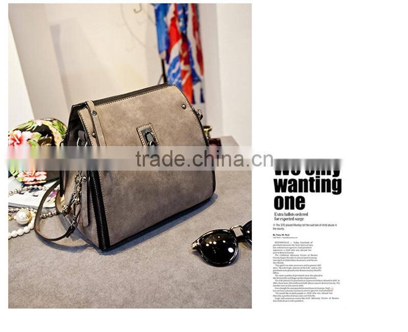 High Quality PU Leather Women Crossbody Bags Fashion Scrub Leather Shoulder Messenger Bag