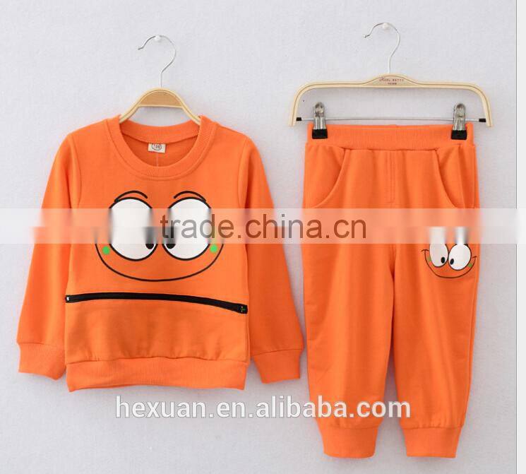 Sports Autumn Long Sleeve Fashion Boy's Children Clothing Set For Sale